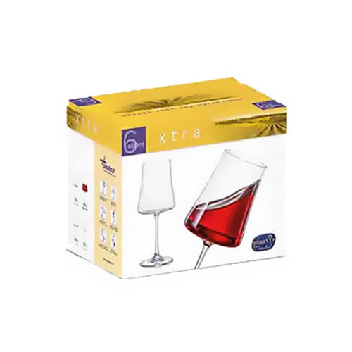 Набор бокалов для вина 560 мл Bohemia Crystal Xtra 6 шт