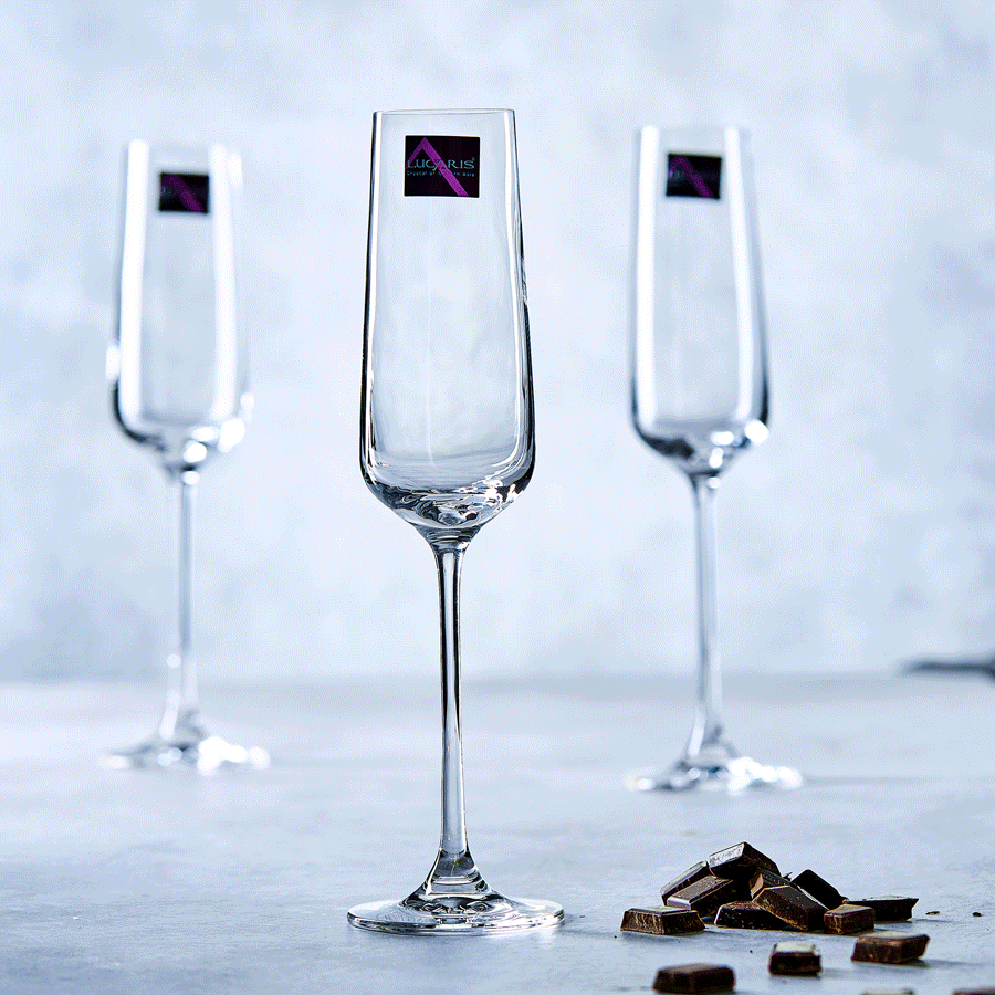 Набор бокалов для шампанского 270 мл Lucaris Hong Kong Hip 6 шт