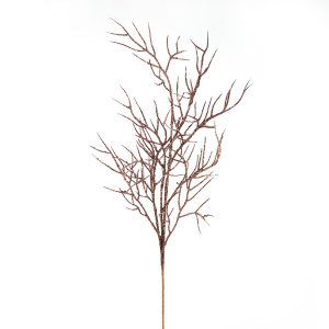 Декоративная ветка с глиттером 68 см Азалия коричневый 