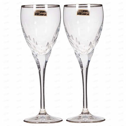 Набор бокалов для шампанского 254 мл Repast Style Prestige Палермо платина 2 шт