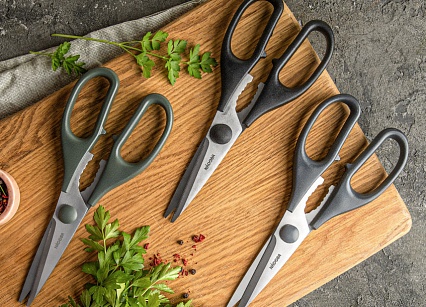 Ножницы для кухни универсальные 20 см Nadoba Inge серый