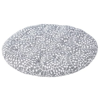Подушка на стул круглая 40 см Tkano Scandinavian Touch Спелая смородина серый