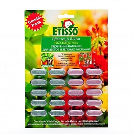 Удобрение комплексное для цветения и роста комнатных и балконных растений Etisso 20 шт