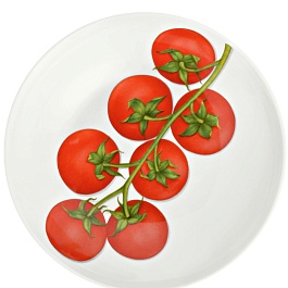 Тарелка суповая 20,5 см Taitu Freedom Vegetable красный