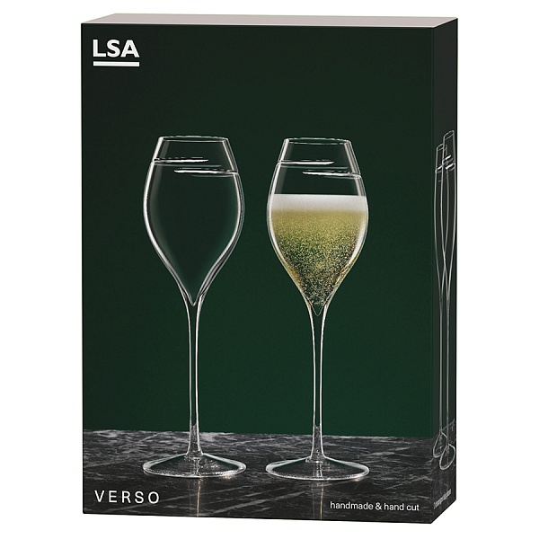 Набор бокалов для шампанского 370 мл LSA International Signature Verso 2 шт