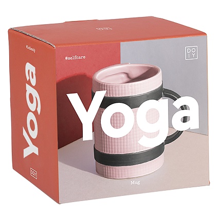 Кружка Doyi Yoga mug розовый