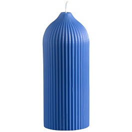 Свеча декоративная 16,5 см Tkano Edge ярко-синий