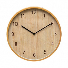 Часы настенные круглые 30 см Guterwahl дерево