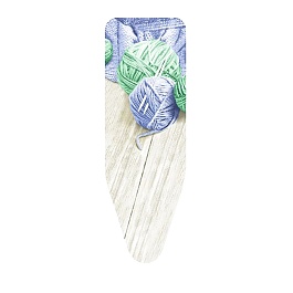 Чехол для гладильной доски 130 х 50 см Colombo Клубки Пряжи сине-зелёный