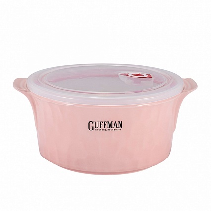 Контейнер с вакуумной крышкой 2,2 л Guffman Ceramics розовый