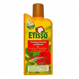 Удобрение жидкое для зелёных и цветущих растений 500 мл Etisso