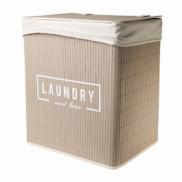 Корзина прямоугольная для хранения с крышкой Tony Basket Laundry бежевый