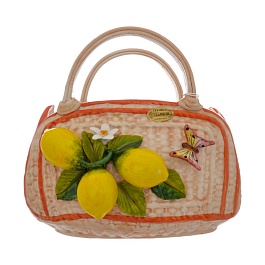 Ваза-сумка 30 см Orgia Лимоны