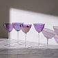 Набор бокалов для мартини 195 мл LSA International Aurora 4 шт фиолетовый