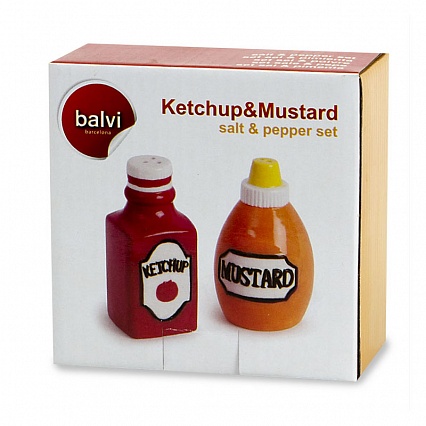 Солонка и перечница Balvi Ketchup & Mustard