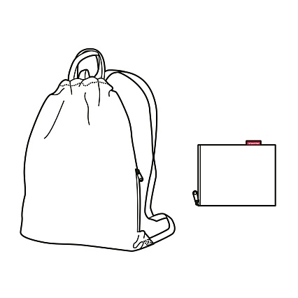 Рюкзак складной Reisenthel Mini maxi sacpack glencheck red