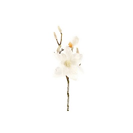 Искусственный цветок 43 см Азалия Магнолия белый