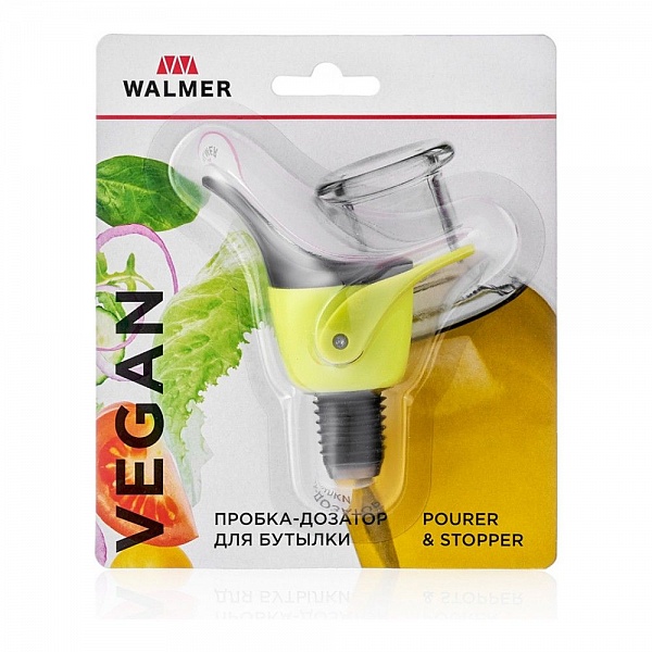 Пробка-дозатор для бутылки Walmer Vegan зелёный