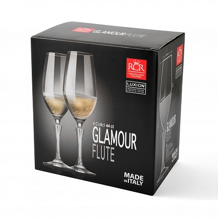 Набор бокалов для шампанского 440 мл RCR Glamour 6 шт