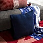Подушка декоративная 45 х 45 см Tkano Essential тёмно-синий