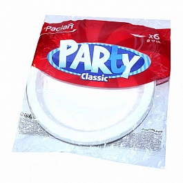 Тарелка пластиковая 17 см Party Classic 6 шт