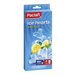 Мешочки для льда 8 х 20 шт Paclan Сердечки