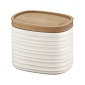 Ёмкость для хранения с бамбуковой крышкой 500 мл Guzzini Tierra молочно-белый
