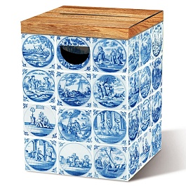 Табурет картонный 32,5 х 44 см Remember Delft голубой