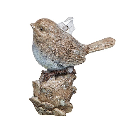 Игрушка ёлочная Royal Collection Птичка на шишке в ассортименте 