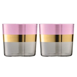 Набор стаканов 310 мл LSA International Bangle 2 шт розовый