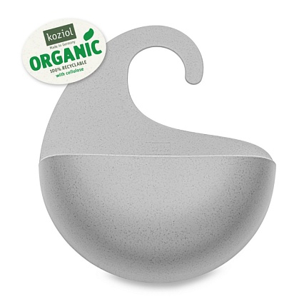 Органайзер для ванной Koziol Surf M organic серый