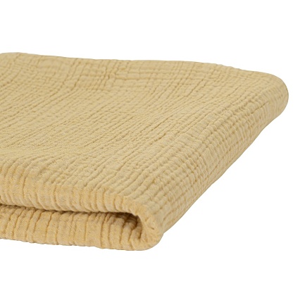 Одеяло из жатого хлопка 90 х 120 см Tkano Essential горчичный