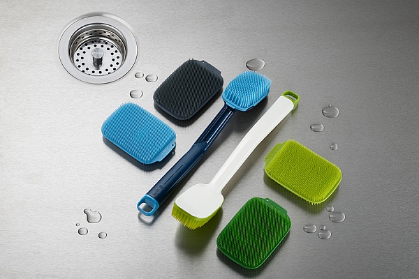 Набор щёток для мытья посуды Joseph Joseph CleanTech 2 шт синий