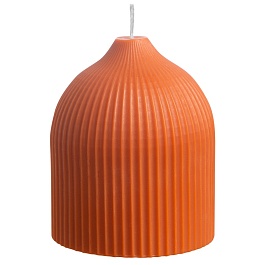 Свеча декоративная 10,5 см Tkano Edge оранжевый