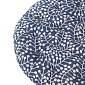 Подушка на стул круглая 40 см Tkano Scandinavian Touch Спелая смородина тёмно-синий