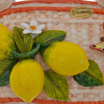 Ваза-сумка 30 см Orgia Лимоны