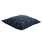 Подушка декоративная с геометрическим орнаментом 45 х 45 см Tkano Ethnic тёмно-синий