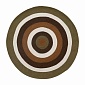 Ковёр из хлопка 90 см Tkano Ethnic target коричневый