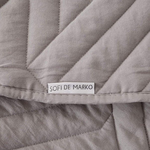 Комплект покрывало и наволочки 230 х 250 см Sofi de Marko Мориц серый