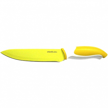 Нож поварской 15 см Atlantis жёлтый