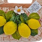 Ваза 34 см Orgia Лимоны корзина