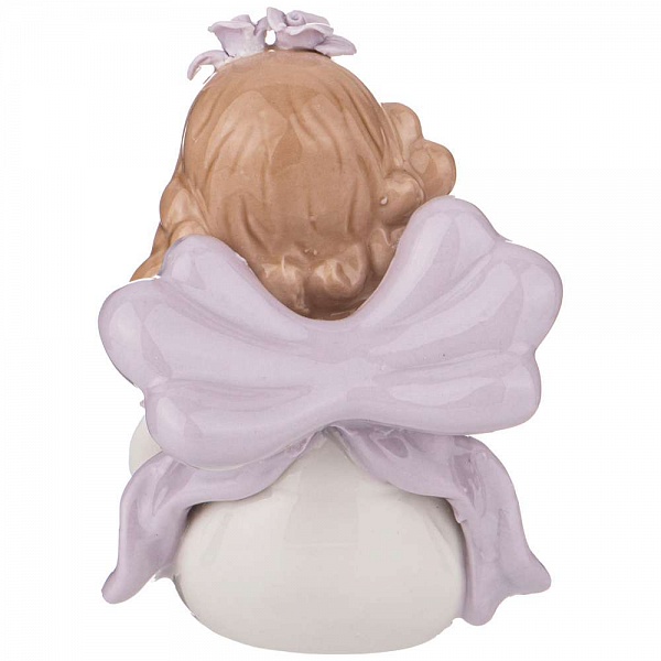 Cтатуэтка Royal Classics Ангел с шляпкой фиолетовый
