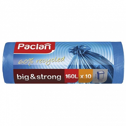 Мешки для мусора 160 л Paclan Big&Strong 10 шт синий