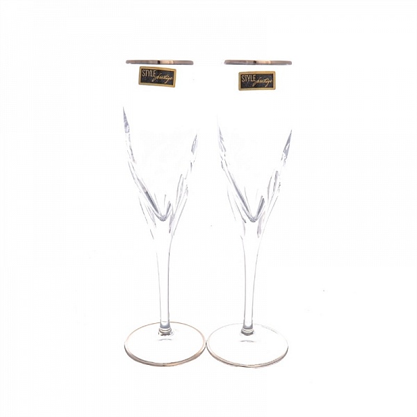 Набор бокалов для шампанского 162 мл Repast Style Prestige Палермо платина 2 шт