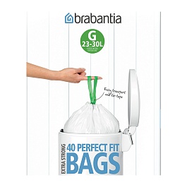 Мешки для мусора 30 л Brabantia PerfectFit размер G 40 шт