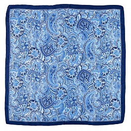 Платок шейный 70 х 70 см Bradex Орнамент голубой