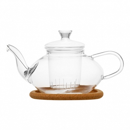 Чайник стеклянный 500 мл Shanghai Chikao Glassware Жасмин