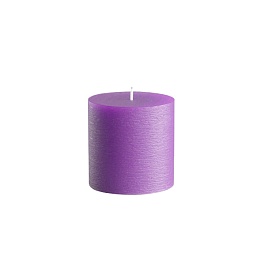 Свеча декоративная парафиновая 7,5 x 7,5 см Melt фиолетовый