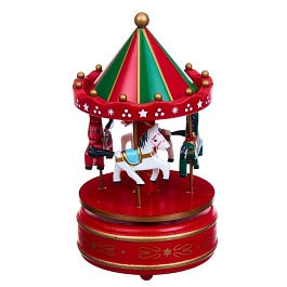 Музыкальная статуэтка 10 х 19 см Royal Collection Карусель красный