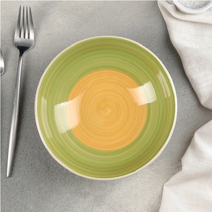 Тарелка суповая 22 см Elrington Зелёный луг